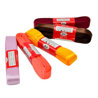 Fita de Cetim N°3 (15mm) Marca Kit 10 Metros. em Oferta na Shopee