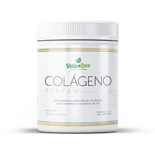 Colágeno em pó + Vitaminas 250g sabor limão LOJA OFICIAL