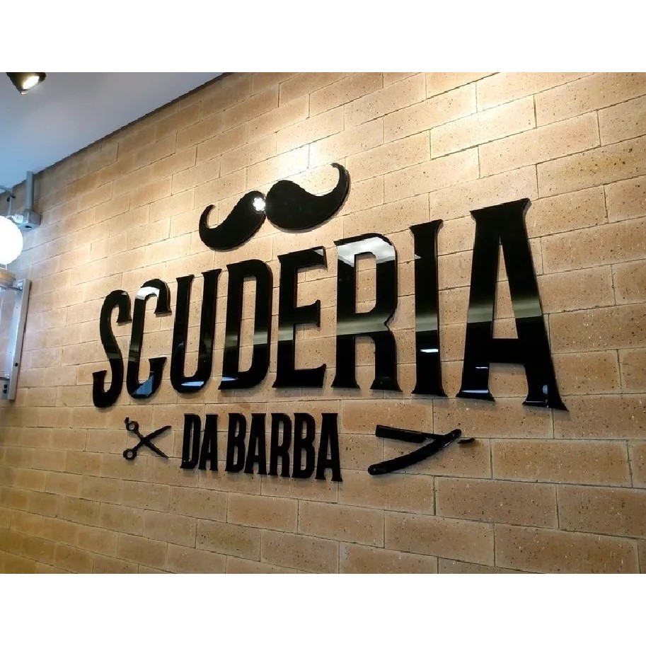 Letreiro Em Acrílico Barbearia Personalizado Interno Externo | Shopee ...