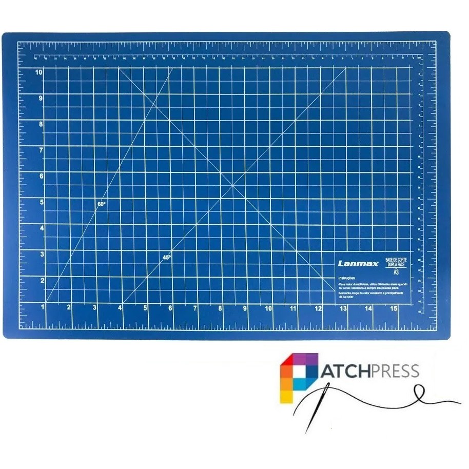 Base De Corte Azul A3 30x45x3mm Scrapbook Patchwork