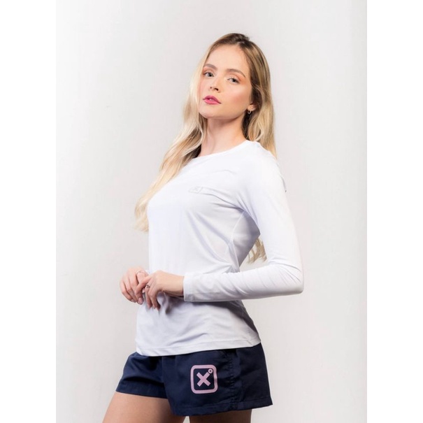 Camiseta TXC Feminina Térmica manga longa com proteção solar cores diversas