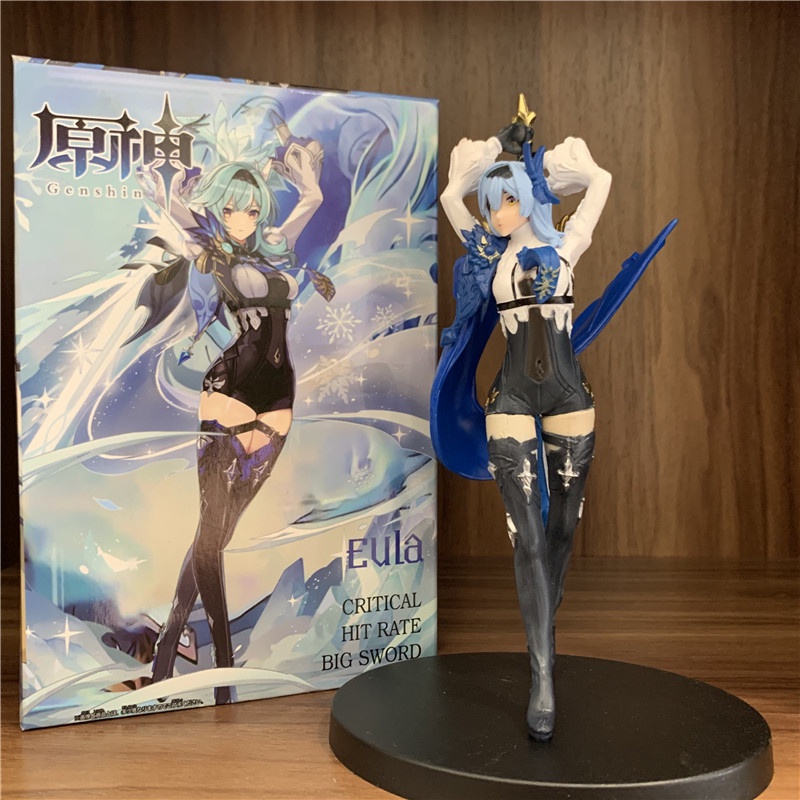 Genshin Impact Eula Bonecas PVC Figura Cosplay Jogo Anime Periférico Kawaii Coleção Modelo Brinquedos Infantis s