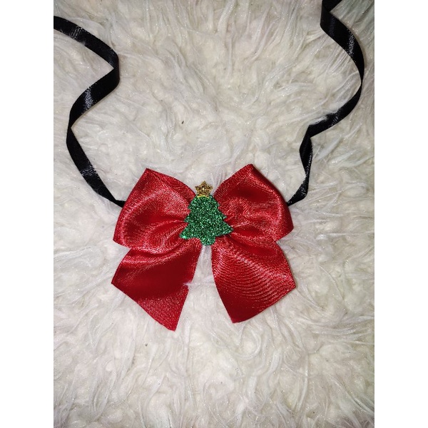 10 laçarotes Natal Pet vermelho