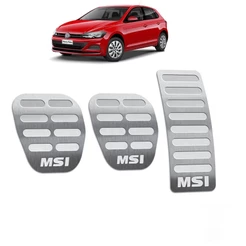 Pedaleira Polo MSI 18/.. Manual Aço Inox - Não fura o pedal