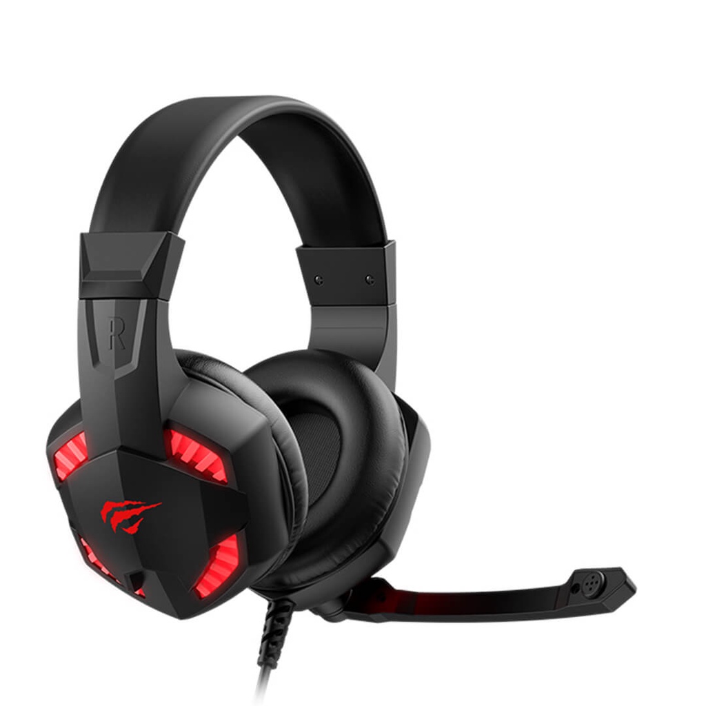 Headset Gamer Havit Gamenote H2032d Preto/Vermelho - detalhe