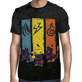 Camisa Full Print Pokemon - Akatsuki Exclusiva