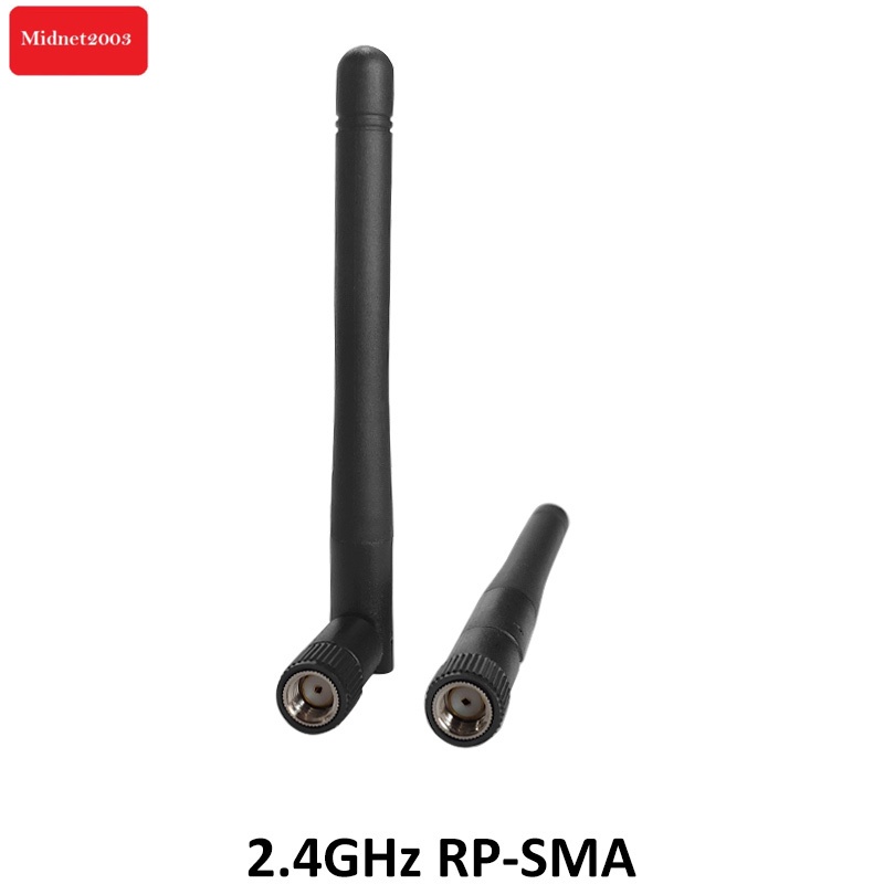 2 Antena Wifi Wireless Omni 2.4ghz 3dbi Rp Sma Roteador