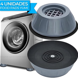 Pé Nivelador Anti Vibração Suporte Lava E Seca Secadora Lavadora Kit 04 Peças