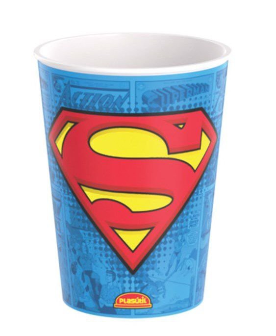 Copo de Plástico Festa Superman 320Ml - Plasútil - Rizzo Festas