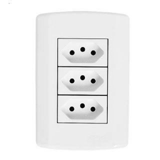 Kit elétrica Tomadas e Interruptores19 itens Pluzi