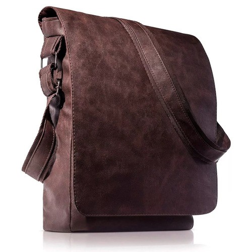 Bolsa Carteiro Natura Essencial Couro Ecológico Masculina | Shopee Brasil