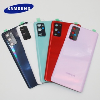 Originais SAMSUNG Galaxy S20 FE 5G Tampa Traseira Da Bateria Porta De Vidro Caso Habitação Para S20fe G780F Com Lente Câmera