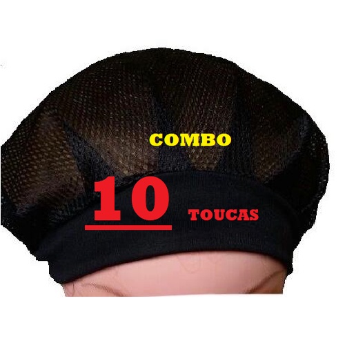 Touca de Cozinha COMBO 10 TOUCAS/malha/oxford/ estampados variedade