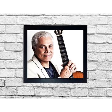 Quadro A4 decorativo Paulinho da Viola moldurado 24x33 cm Cod.439– A4