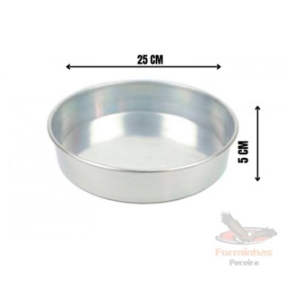 Forma de bolo 25 de diâmetro x 5 cm de altura em Oferta na Shopee