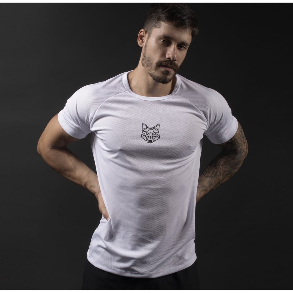 Camiseta Dry-fit masculina treino corrida a academia Alfha Co