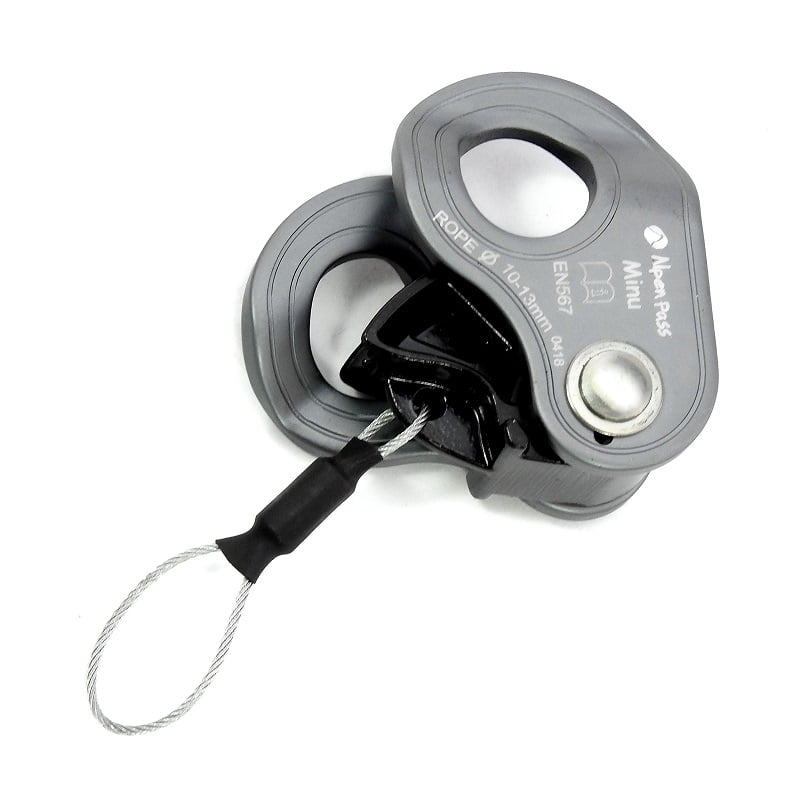 Blocante Micro Ascensor MINU Cordas 10 a 13mm Cinza Alpen Pass Alpimonte