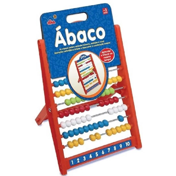 Abaco Escolar C/ 100 Bolinhas Elka Brinquedos - Mom & Baby