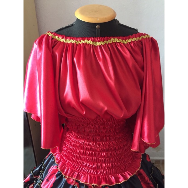 Blusa Cigana feminina cetim