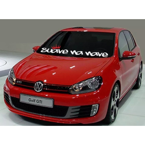 Adesivo De Parabrisa Suave Na Nave Rebaixados Tunados Turbo