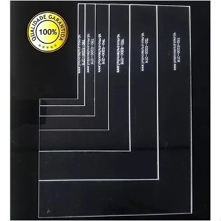 06 Gabaritos Esquadros Cartonagem Encadernação Em Acrílico em Oferta na Shopee