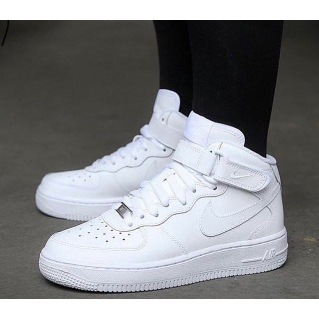 Nike air force branco cano store alto masculino