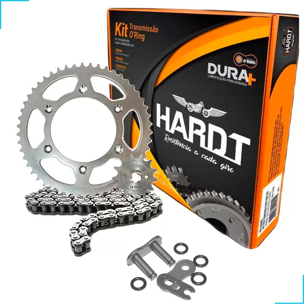 KIT RELAÇÃO DE TRANSMISSÃO CRF 230f/Com Retentor Aço 1045 PARA TRILAS(1 - COROA 50 DENTES