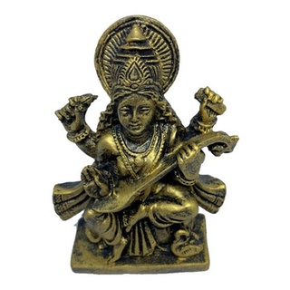 Sarasvati Em Resina 10 Cm Hindu Hinduísmo em Oferta na Shopee