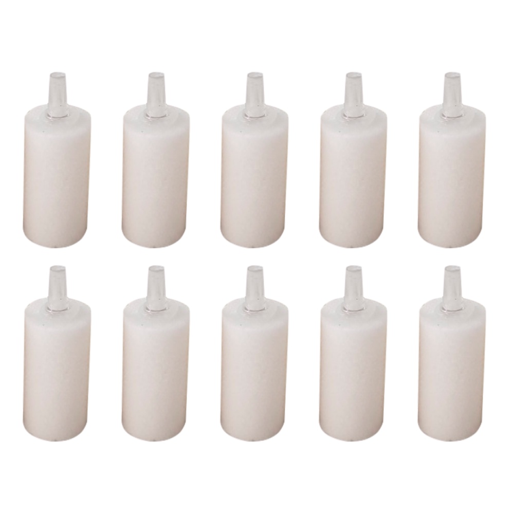 Kit 10 Pedra Porosa Cilíndrica Pequena Compressor Ar Aquario (4,5cm)