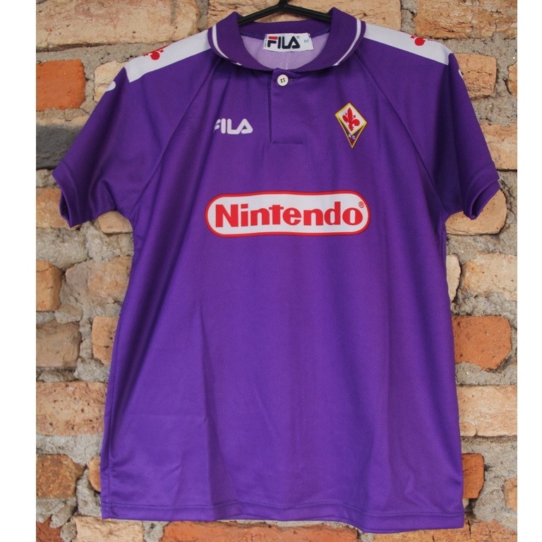 Camisa Oficial Original Fiorentina 1998/1999 Fila Nintendo Etiqueta