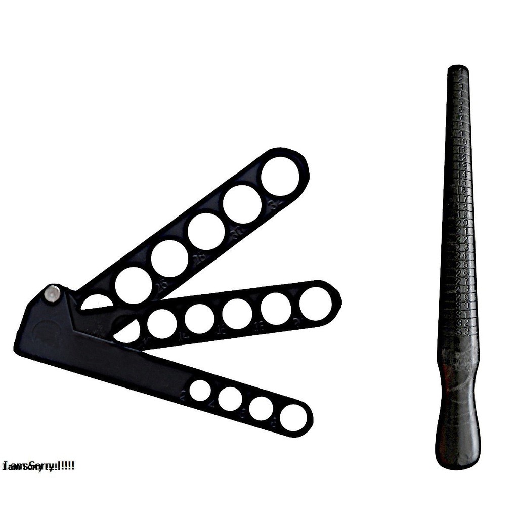 Aneleira Dedos Régua + Pau De Medir Anéis - Plásticos em Oferta na Shopee