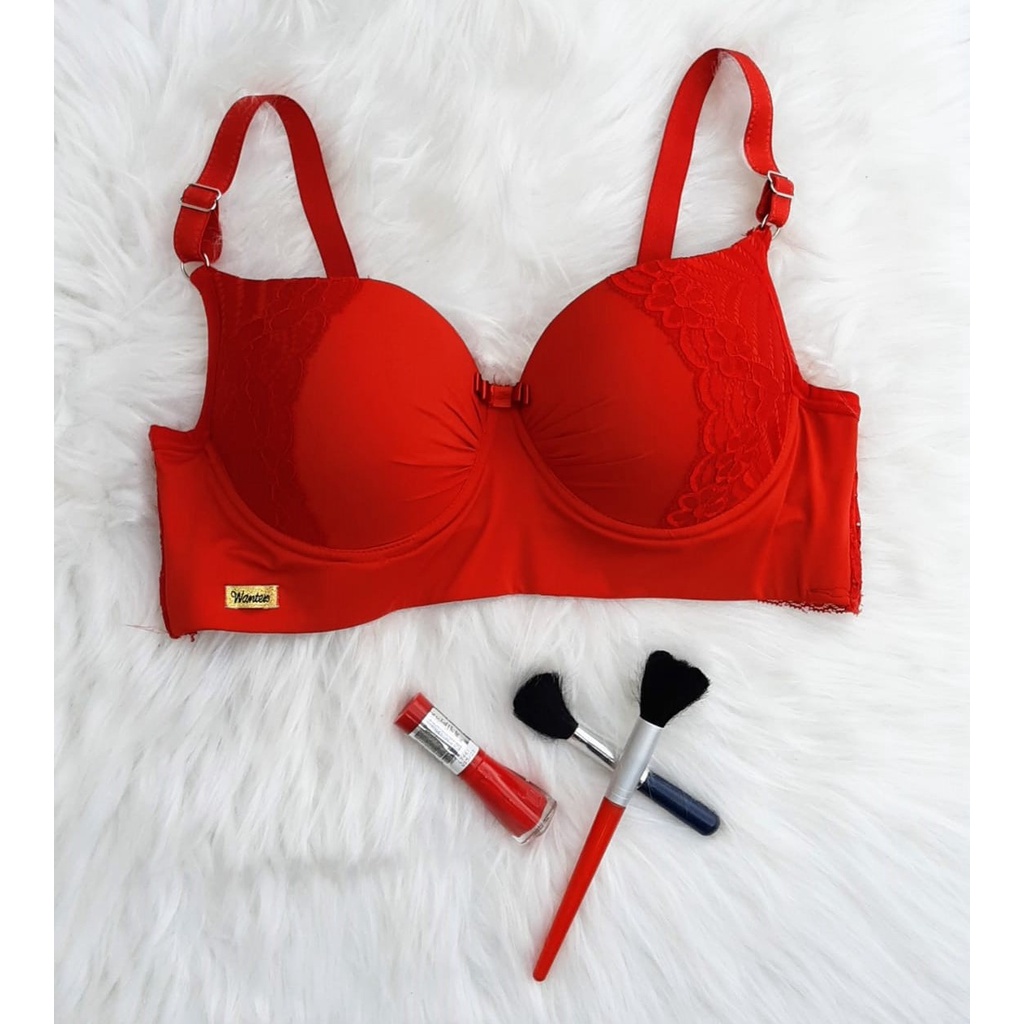 Sutiã Rose Lingerie Plus Size Com Paleta Lateral Bojo (46 ao 54) Rendado Alça Reforçada Regulagem Metal em Oferta na Shopee