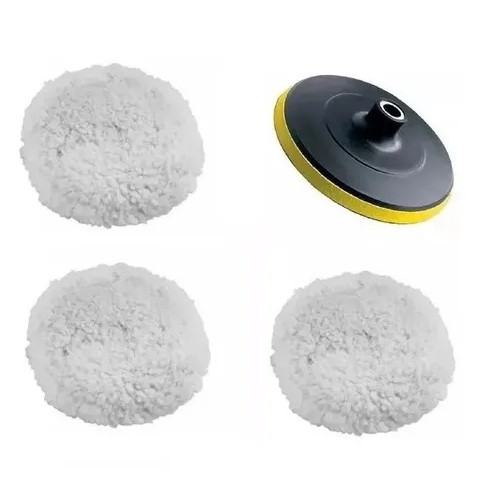 Kit Polimento Para Esmerilhadeira Disco + 3 Boina Lã 5  Pro em Oferta na Shopee