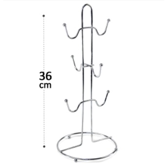 Suporte para 6 Xicaras Inox 36 cm KW1001198