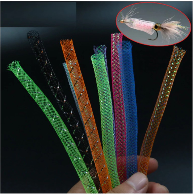Material De Atado Fly 1 Metro De Tubo Malha Mylar 8 Mm