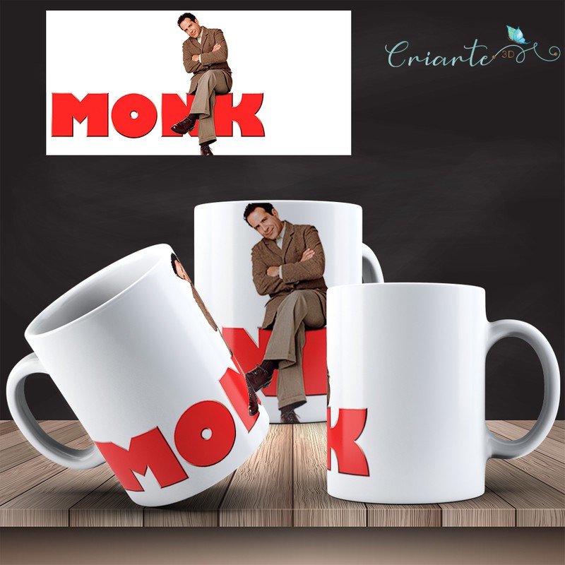 Caneca Porcelana Coleção Monk um Detetive Diferente Mod 10