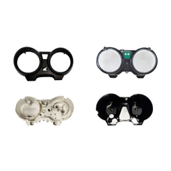 Kit Carcaça Painel Honda CG 150 Titan ESD Lente acrilico Interna Inferior Superior Preta Logo Honda 2004 2005 2006 07 08