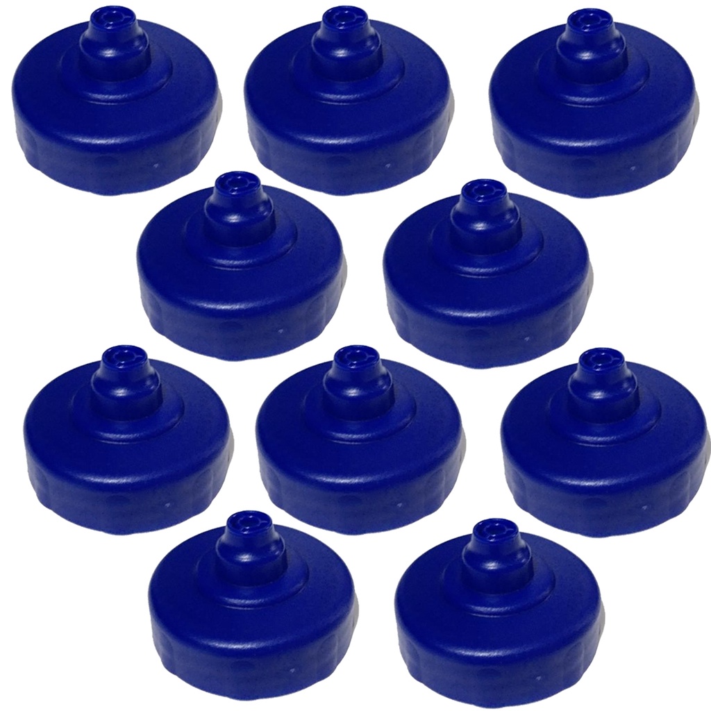 Kit 10 Tampa para Squeeze Automático 1lt Rythmoon Azul Royal