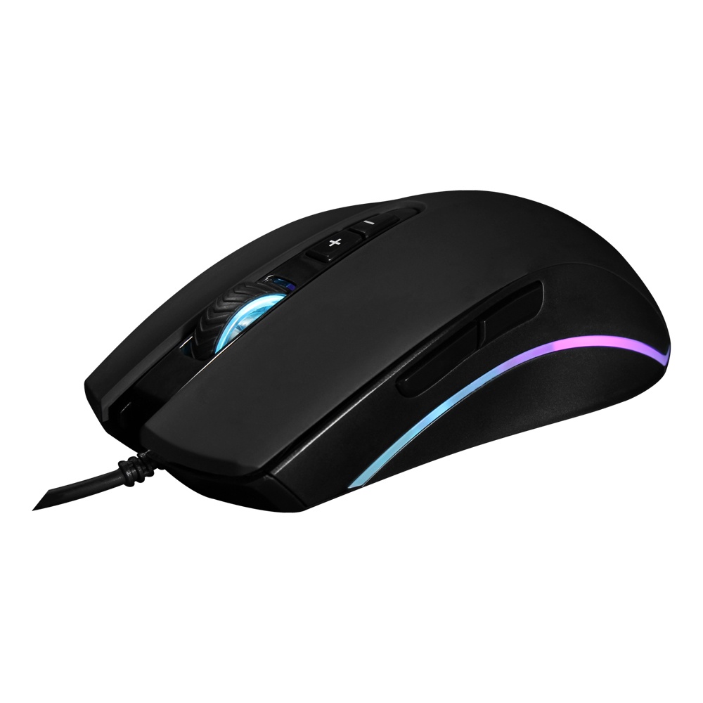 Mouse para Jogo Mm046 Preto Com Luz Led Gamer Óptico RGB Alta Precisão Confortável Produto Novo