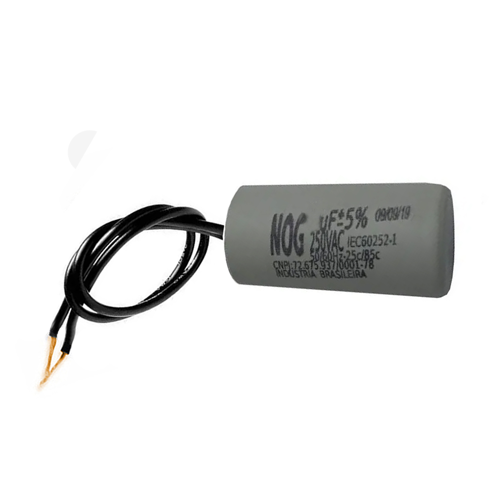 Capacitor com 2 Fios Metalizados para Motor 20UF 250 VAC MVM