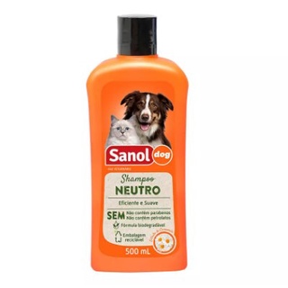 Shampoo para cães e gatos Sanol dog Neutro 500ml