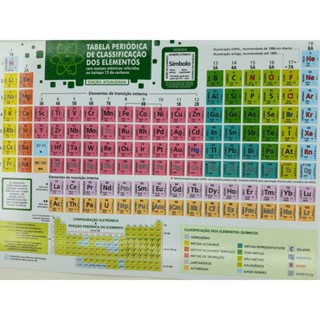 Tabela Periódica Escolar Formato A4 (Cartão Plastificado) em Oferta na Shopee