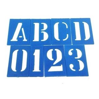 Regua / Molde Letras Número Vazado - Cartazes - 36 Peças em Oferta na Shopee