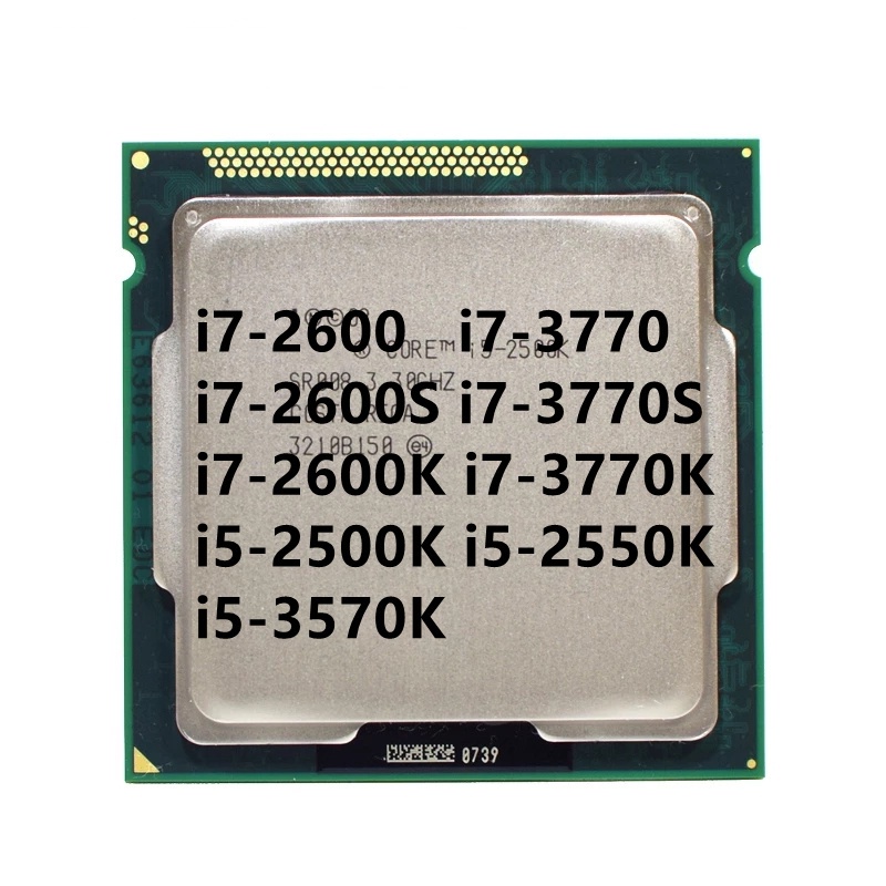 i7-2600 i7-3770 2600S 3770S 2600K 3770K i5-2500K 2550K 3570K Processador De CPU Quad Core LGA 1155