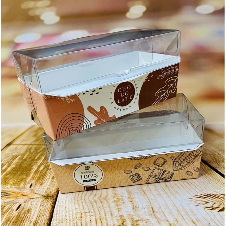 50 Embalagens Caixas Mini Bolo Ingles Forneavel 150 g com tampa 5,5x12x5 Idéia OFF em Oferta na Shopee