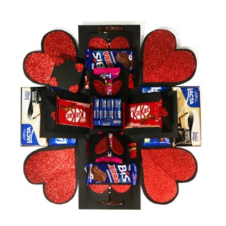 Presente Caixa Explosão/Explosiva Versão Chocolate Casal, Namorado, Romantico