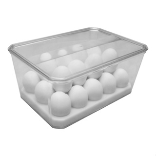 Porta Ovos Organizador de Geladeira Bandeja Acrílico Organizador em Oferta na Shopee