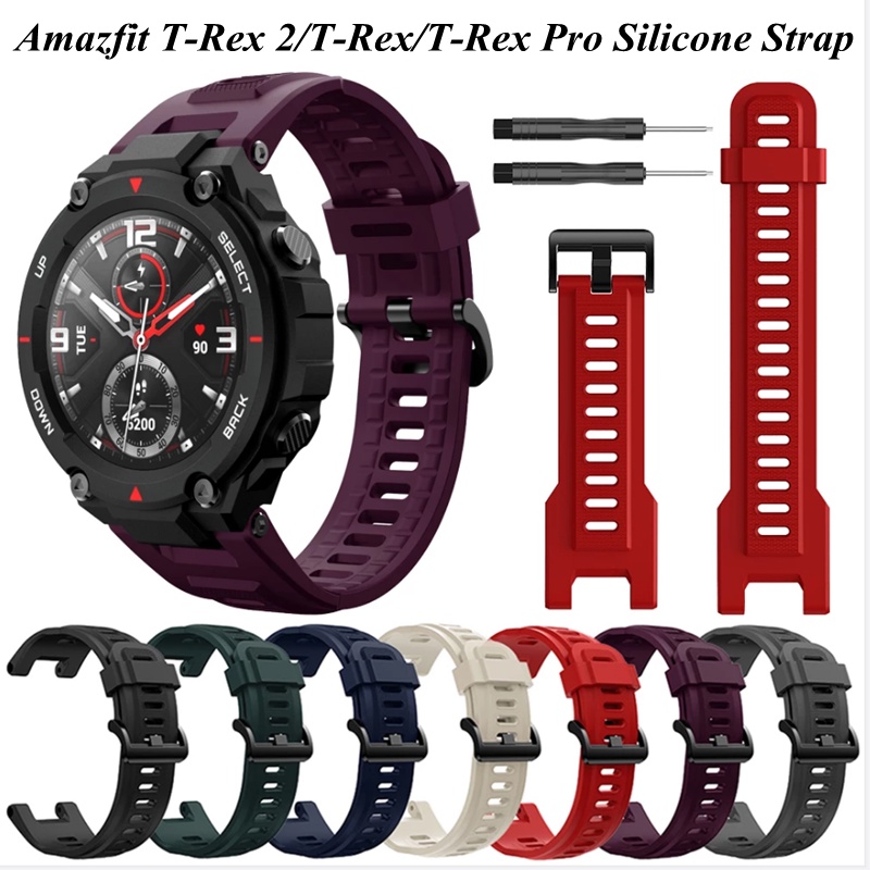 Amazfit T-Rex/2 Alça De Silicone Pulseira De Substituição Inteligente Para Xiaomi Huami Pro em Oferta na Shopee