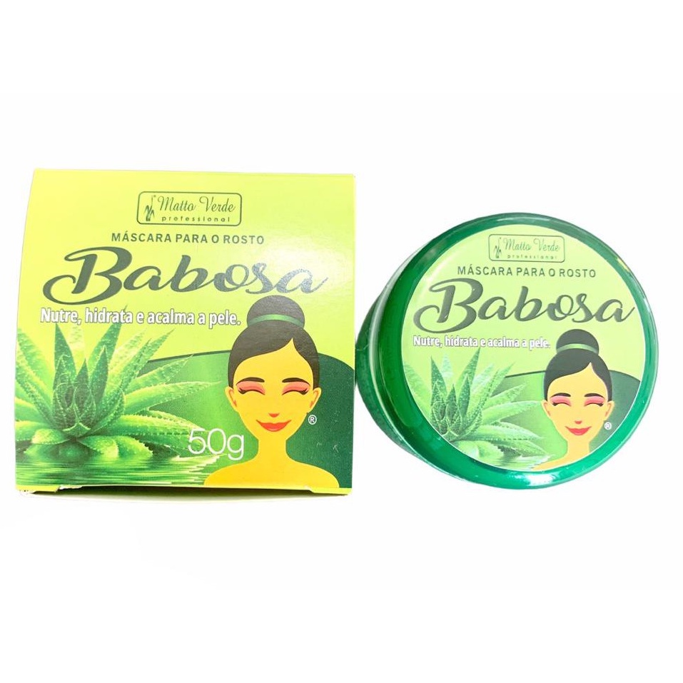 Creme Mascara Para O Rosto Babosa Matto Verde Skin Care | Shopee Brasil