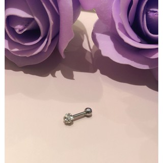 Piercing em aço inoxidável 316L /Orelha Tragus /com strass/muito estilo